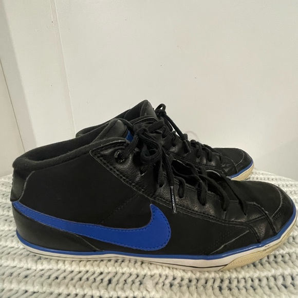 Nike Capri Mid Black/Blue Sneakers Men’s SIZE 10 407983-063 - Picture 5 of 7